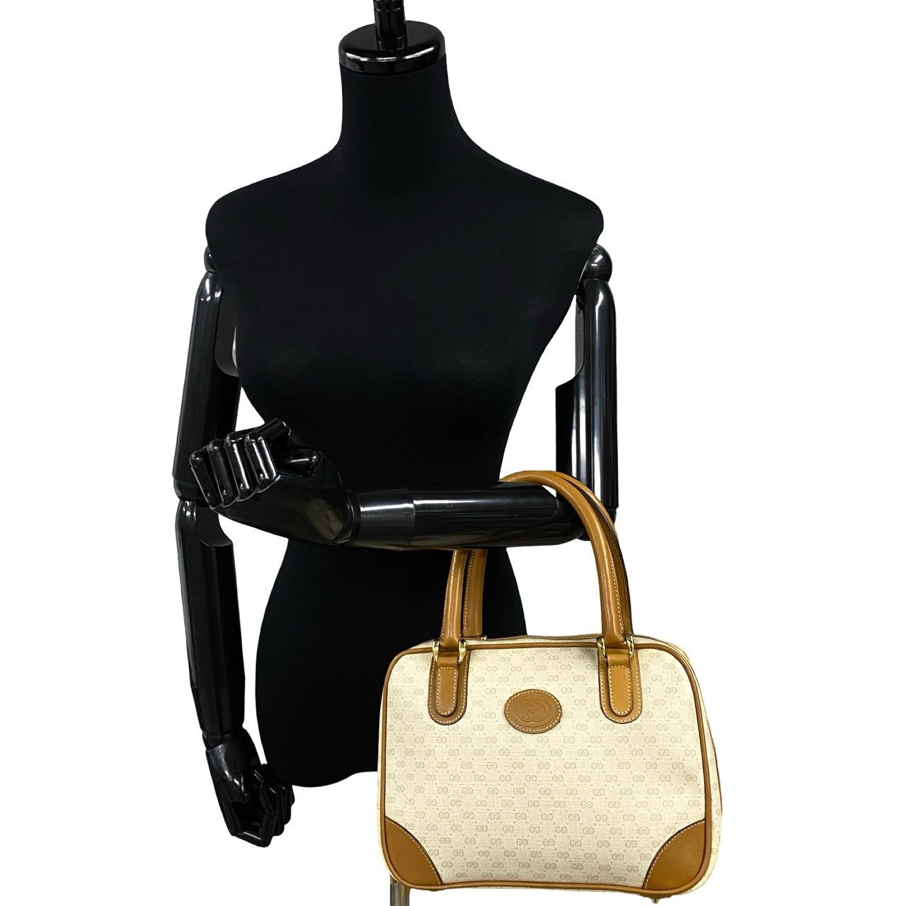 GUCCI Handbag leather Brown