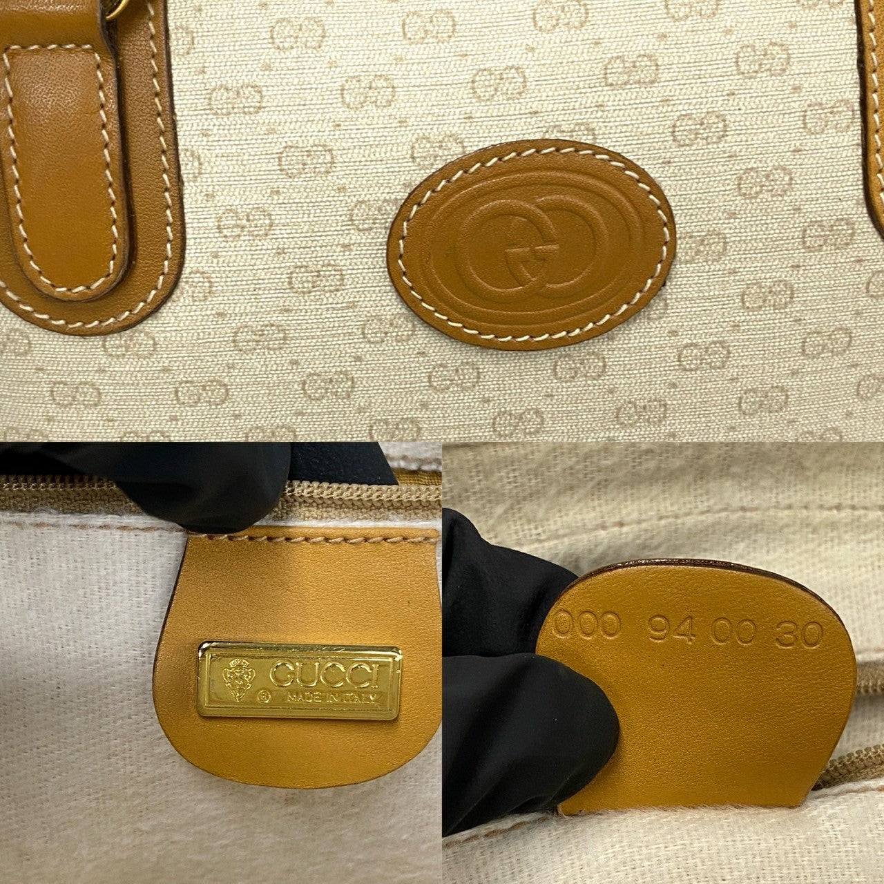 GUCCI Handbag leather Brown
