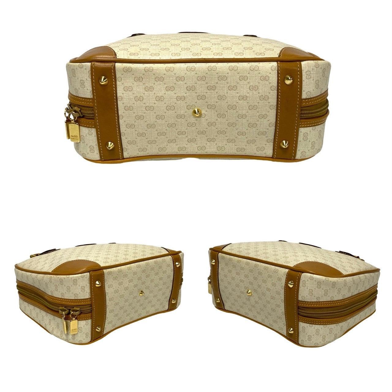 GUCCI Handbag leather Brown