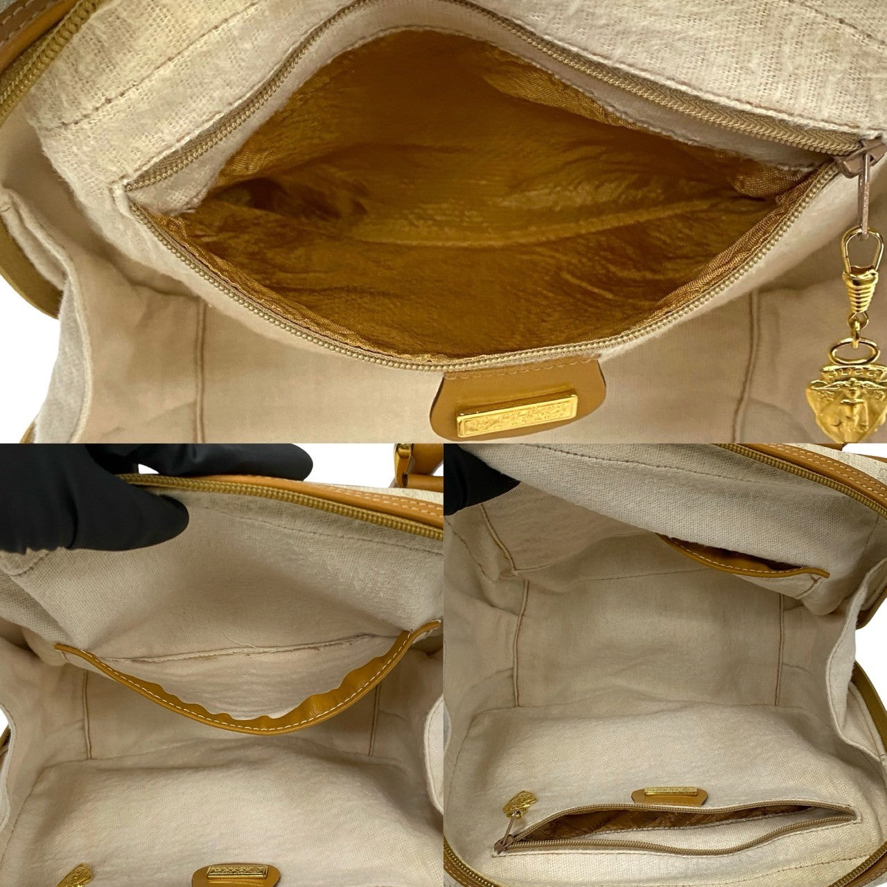 GUCCI Handbag leather Brown