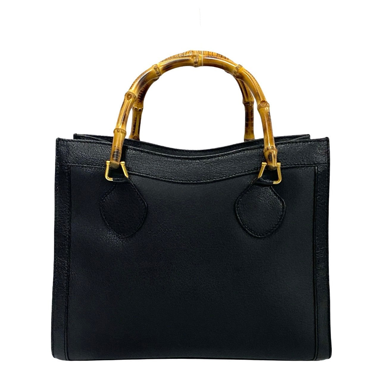 GUCCI Handbag leather black Bamboo