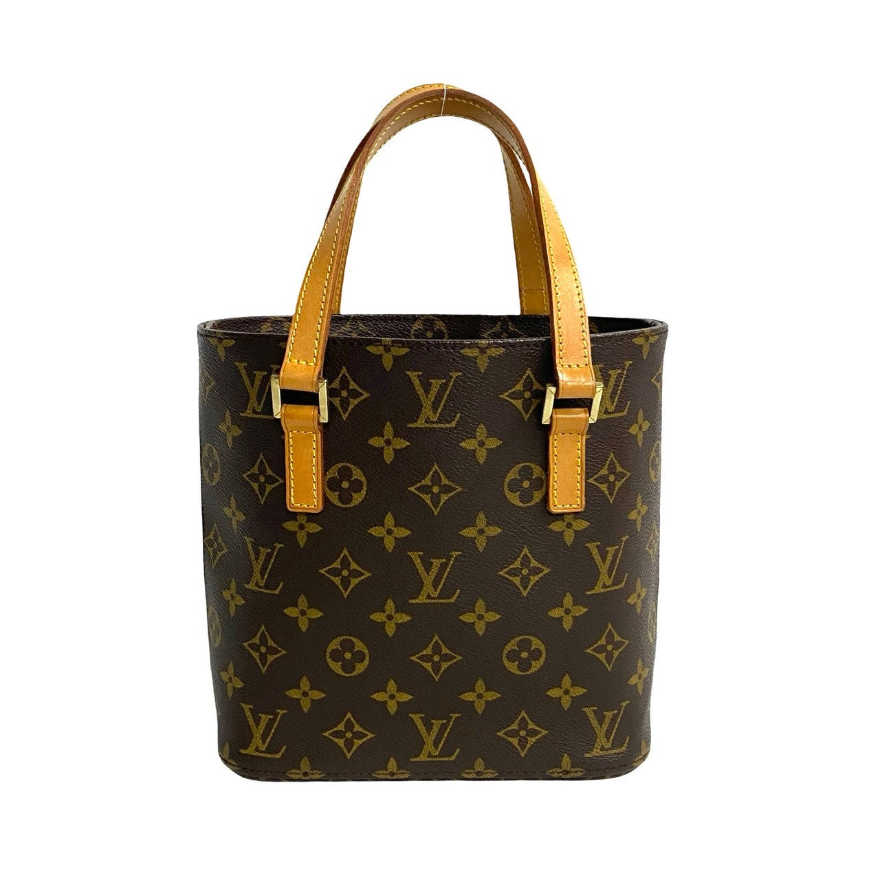 LOUIS VUITTON Handbag leather Brown Monogram VavinPM