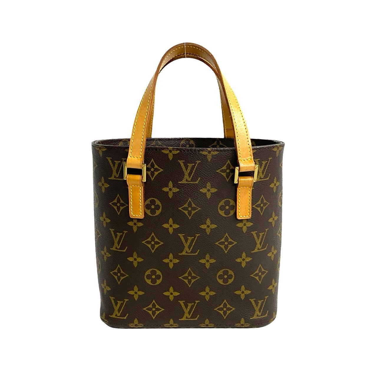 LOUIS VUITTON Handbag leather Brown Monogram VavinPM