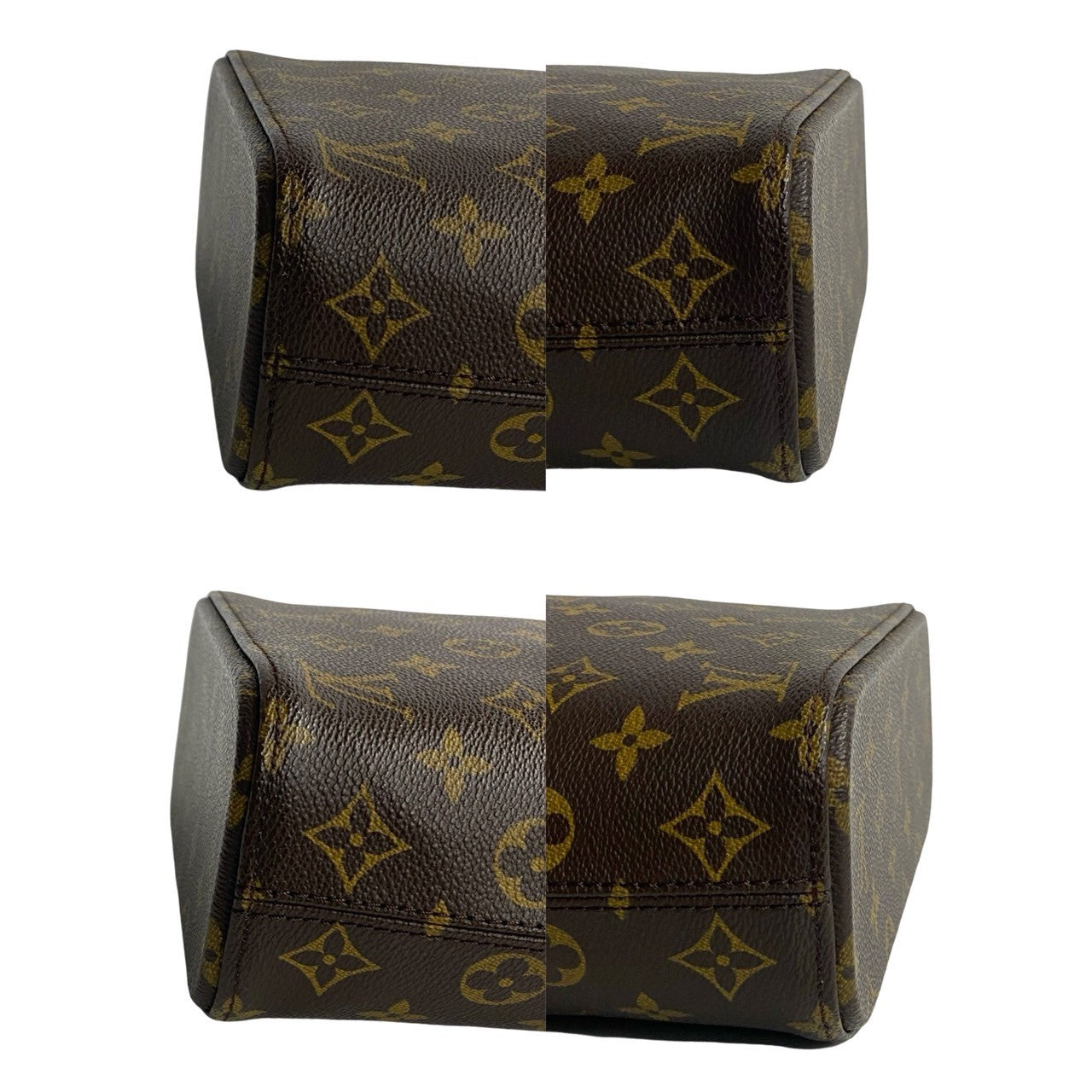 LOUIS VUITTON Handbag leather Brown Monogram VavinPM