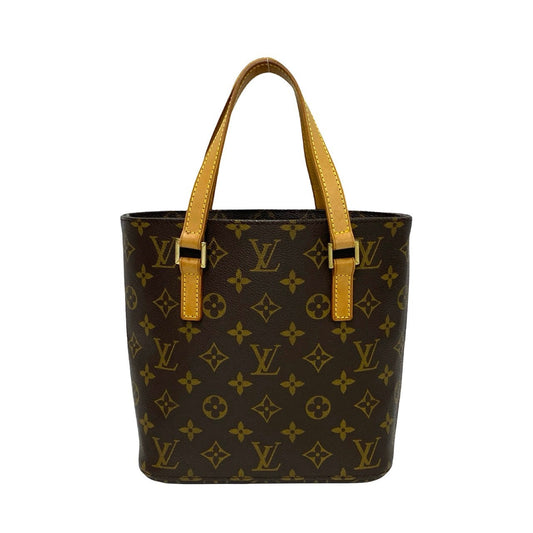 LOUIS VUITTON Handbag leather Brown Monogram VavinPM