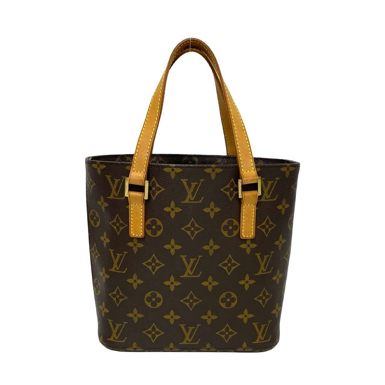 LOUIS VUITTON Handbag leather Brown Monogram VavinPM