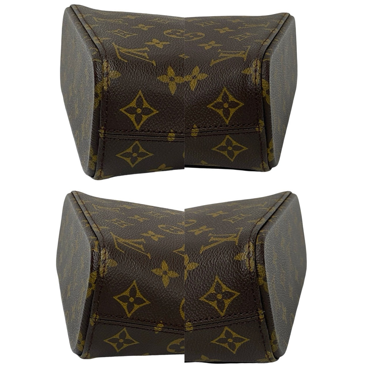 LOUIS VUITTON Handbag leather Brown Monogram VavinPM