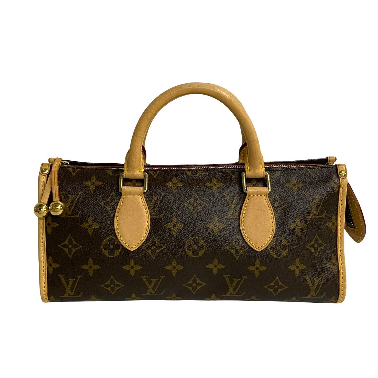 LOUIS VUITTON Handbag leather Brown Monogram Popan cool