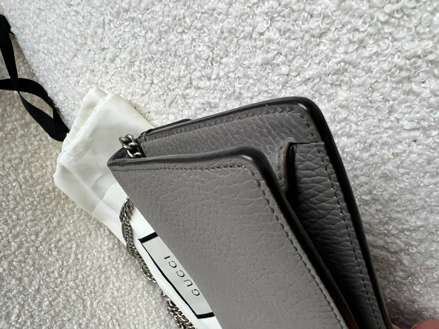 Gucci Dionysus GG Grey Super Mini Shoulder Bag (RRP £985)
