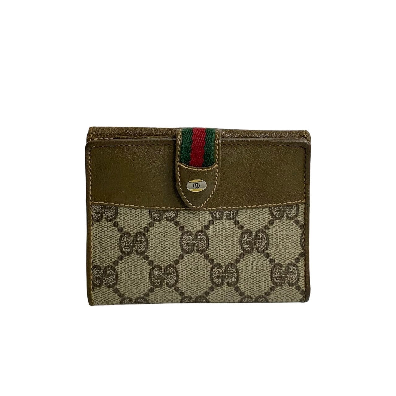 GUCCI Bifold Wallet leather Brown Sherry line