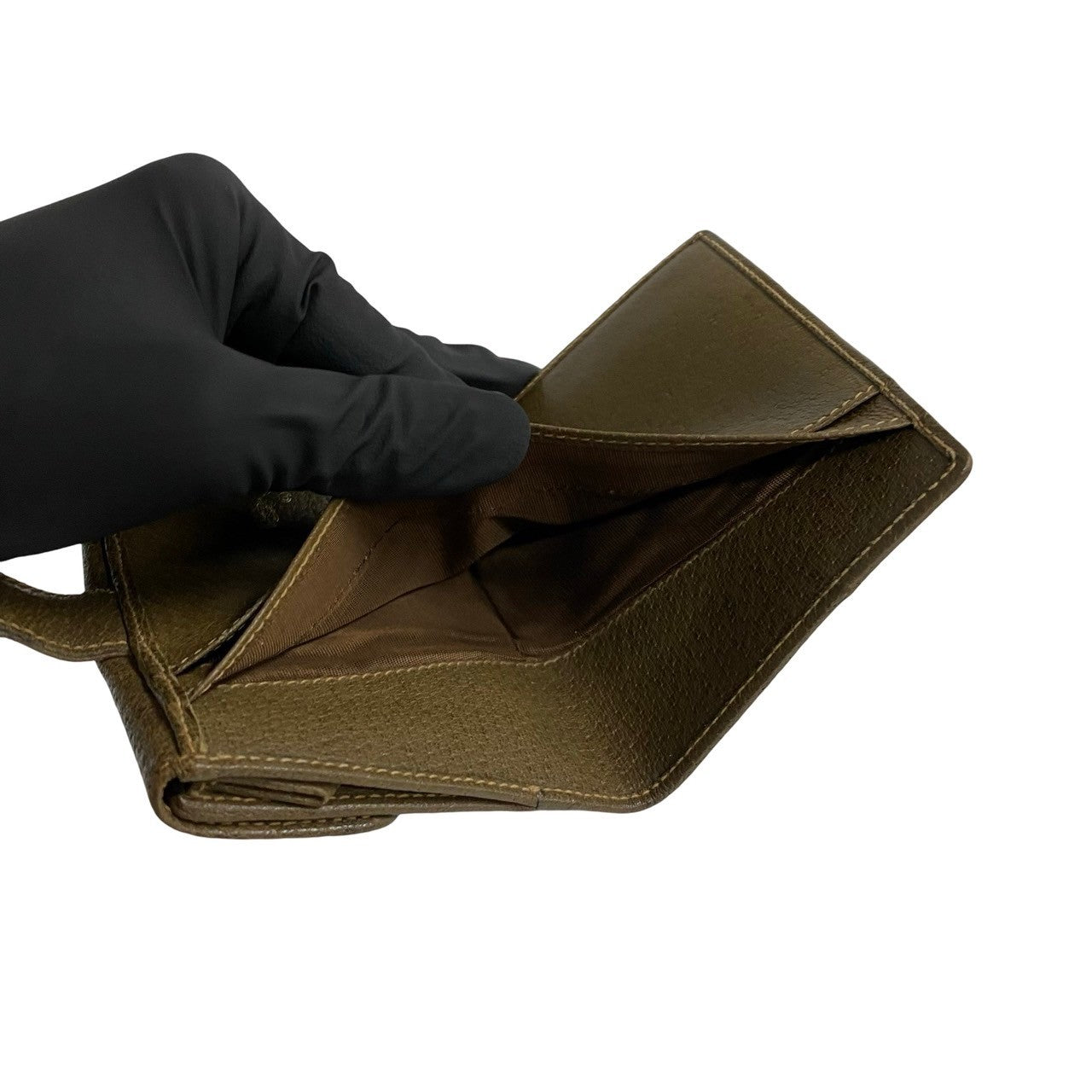 GUCCI Bifold Wallet leather Brown Sherry line