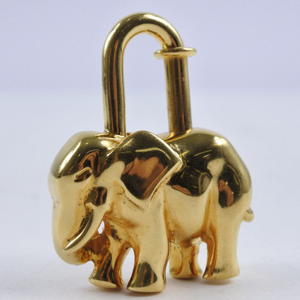 HERMES Cadena Plated Gold gold Animal motif Women Used