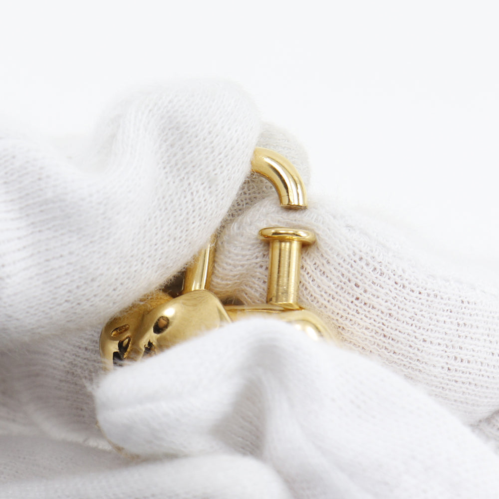 HERMES Cadena Plated Gold gold Animal motif Women Used