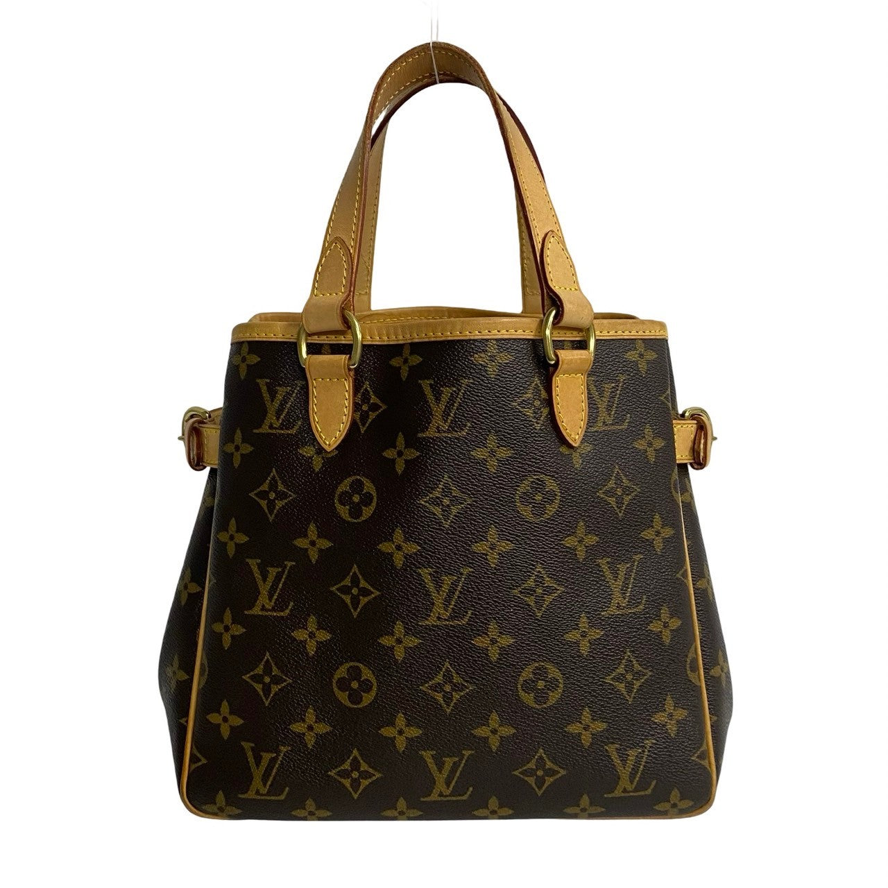 LOUIS VUITTON Handbag leather Brown Monogram Batignolles