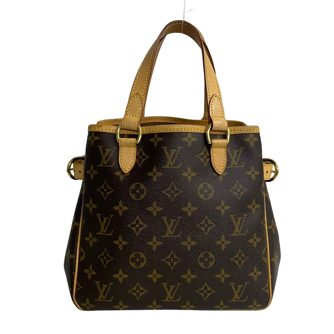 LOUIS VUITTON Handbag leather Brown Monogram Batignolles