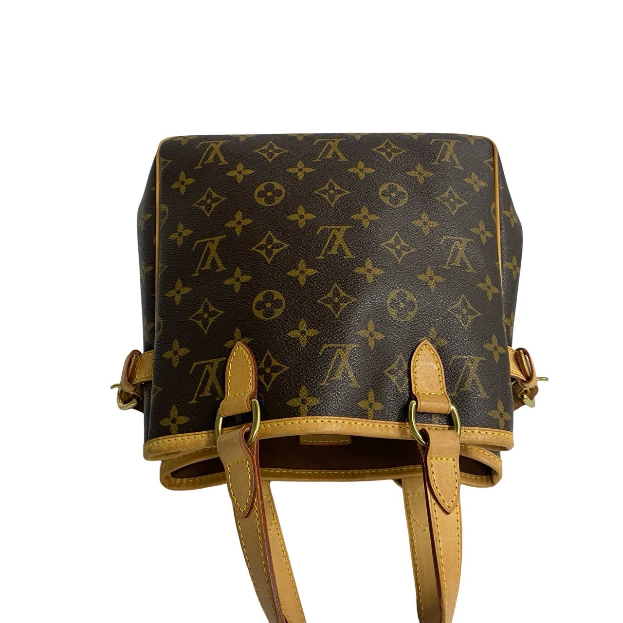 LOUIS VUITTON Handbag leather Brown Monogram Batignolles