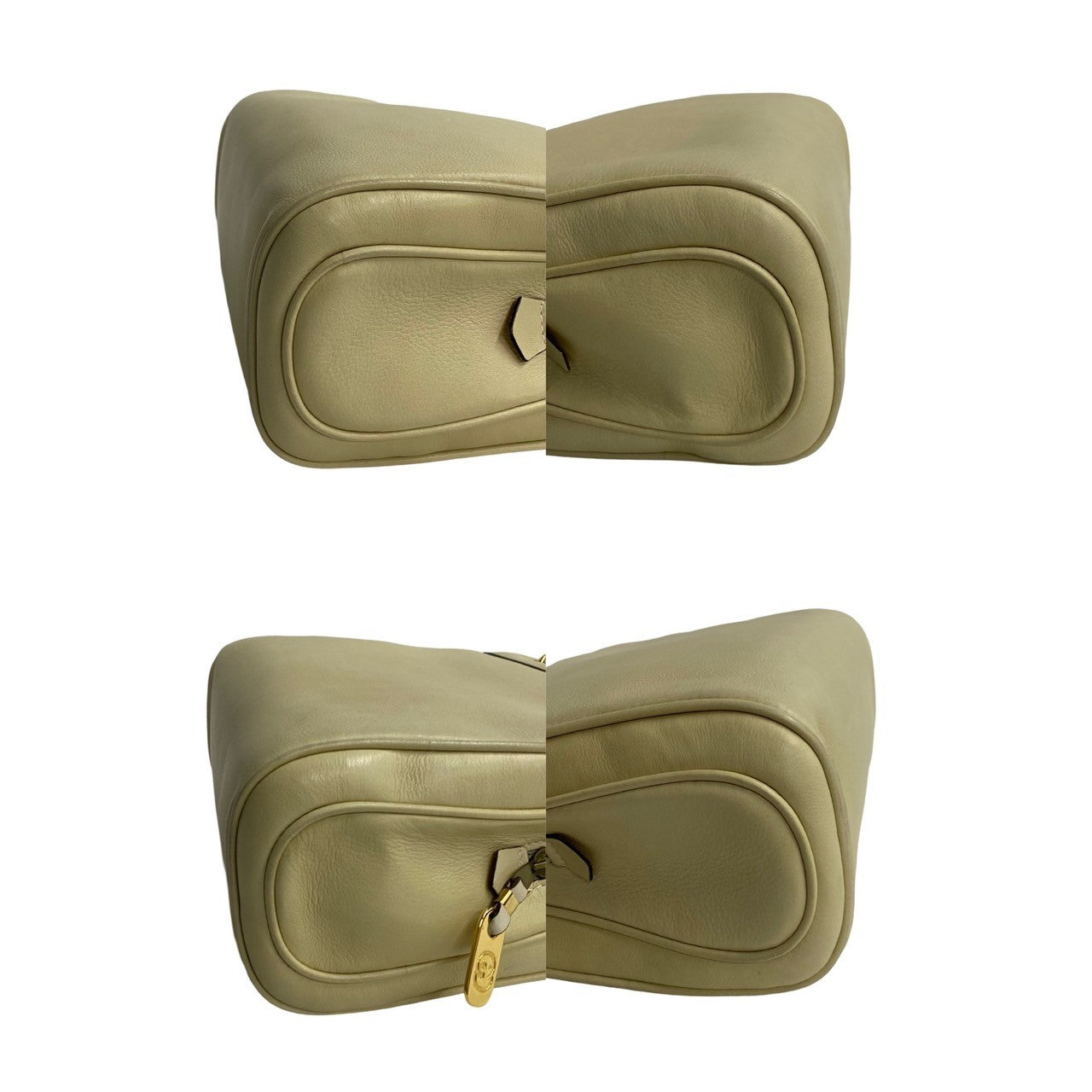 GUCCI Handbag leather white