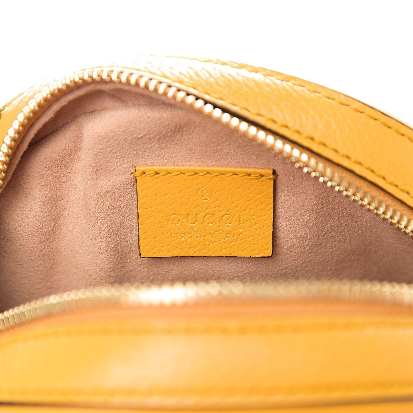 Gucci Mini Ophidia GG Flora Round Shoulder Bag in Yellow
