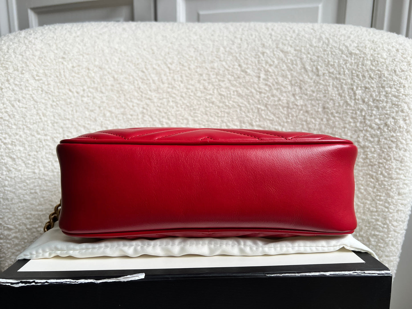 Gucci GG Red Marmont Small Shoulder Bag (RRP £1,440)