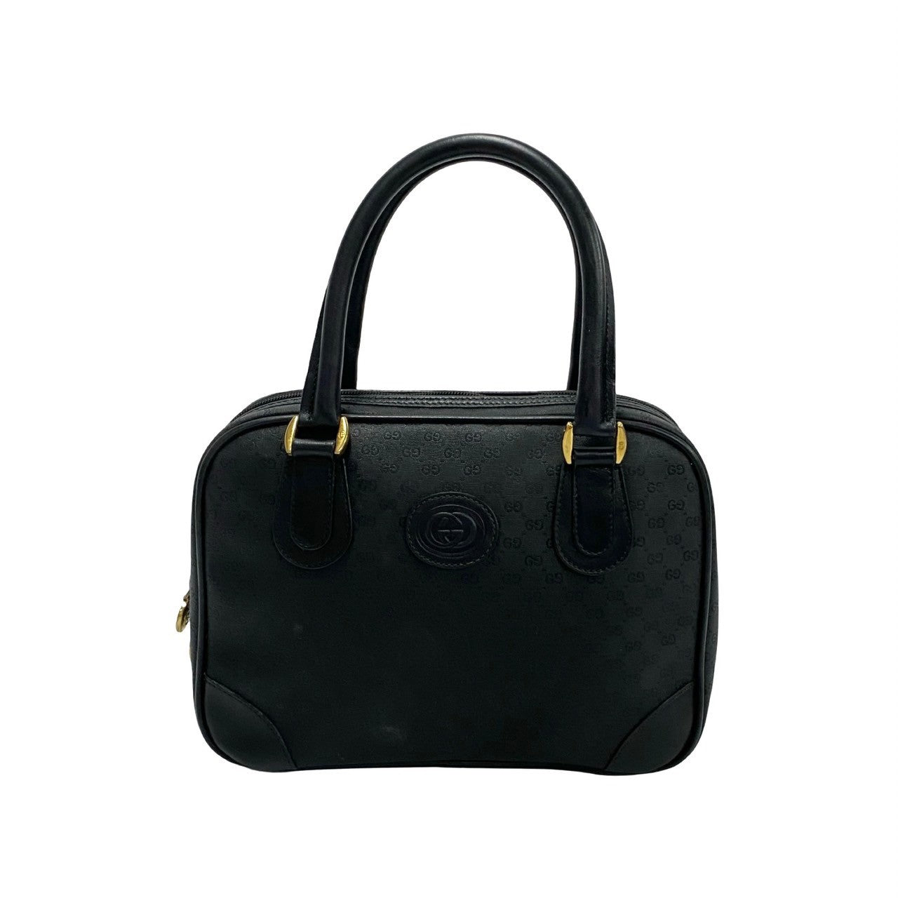 GUCCI Handbag leather black