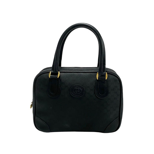 GUCCI Handbag leather black