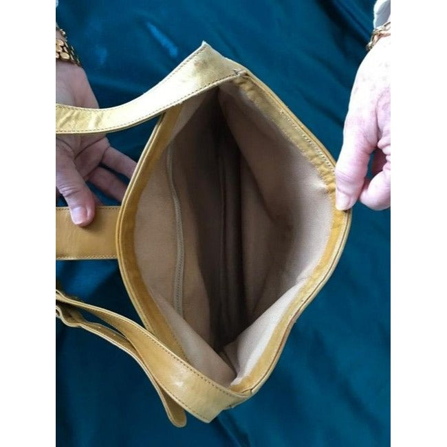Gucci Bucket Bag Britt Blondie Camel Suede Leather Satchel