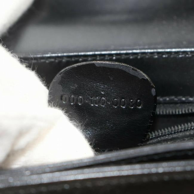 Gucci Early Kelly Style Glossy Black Leather