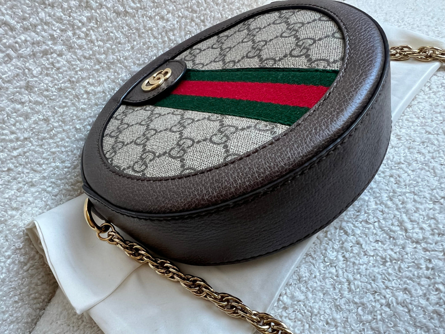 Gucci GG Ophidia Mini GG Round Shoulder Bag (RRP £1,270)