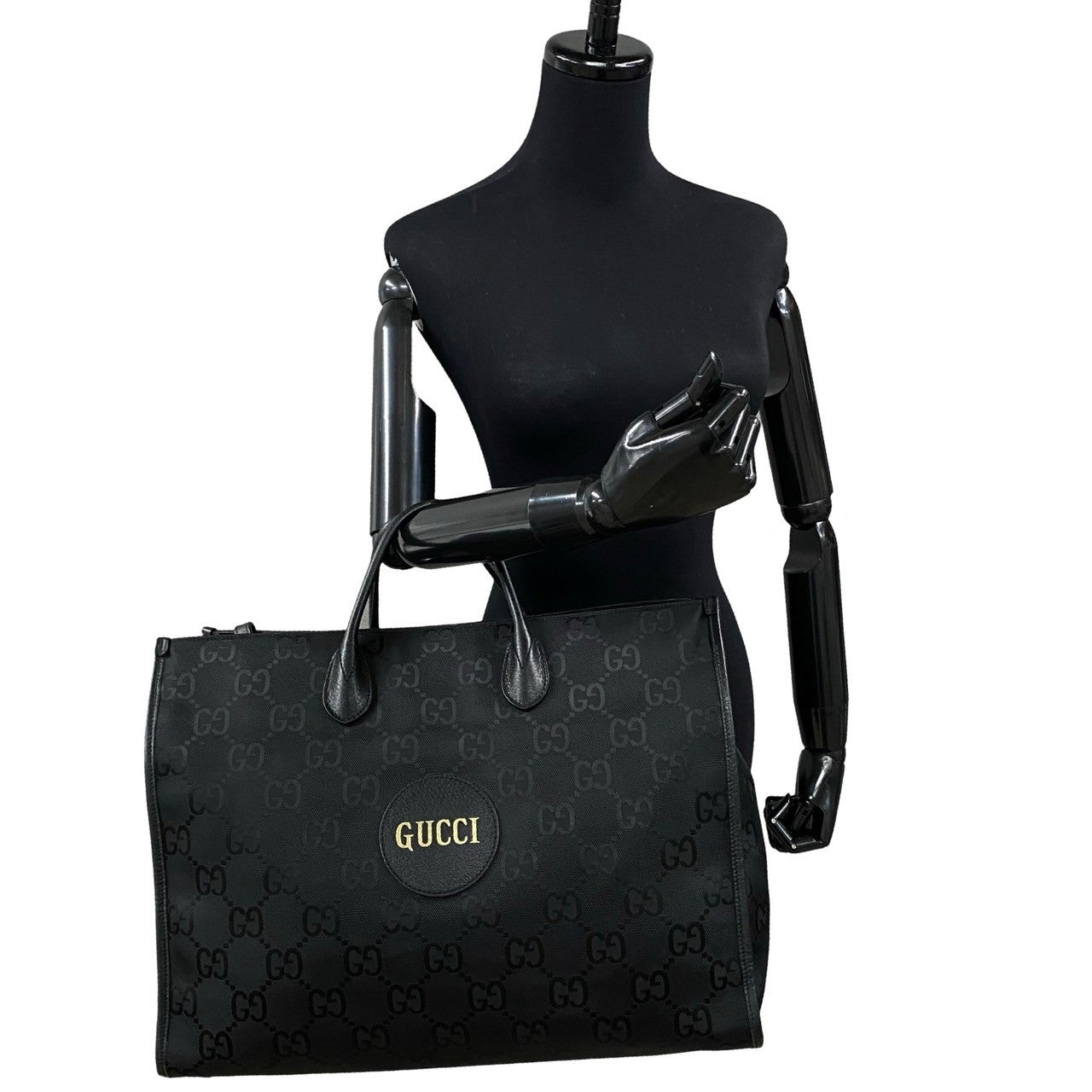 GUCCI Shoulder Bag Nylon black off the grit