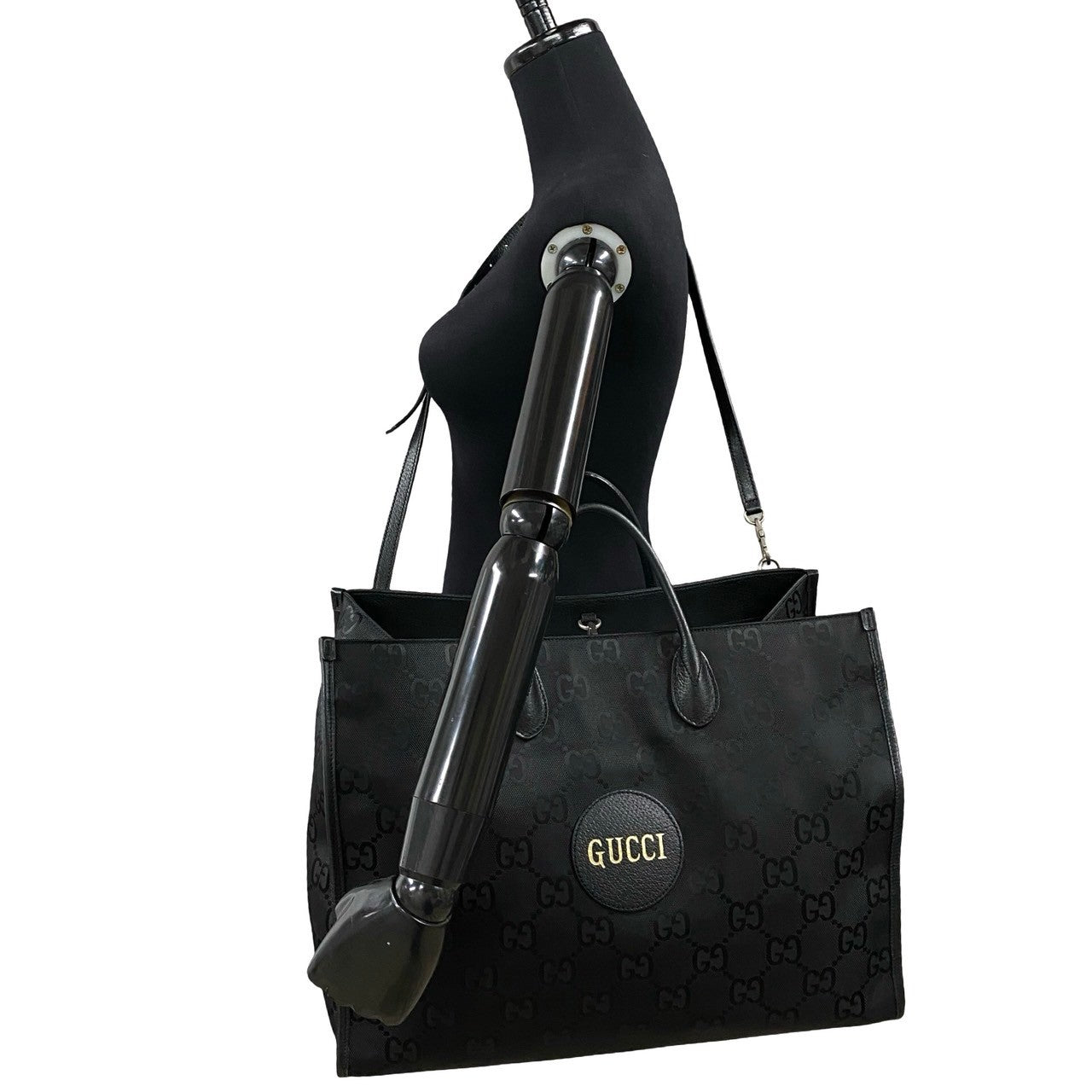 GUCCI Shoulder Bag Nylon black off the grit