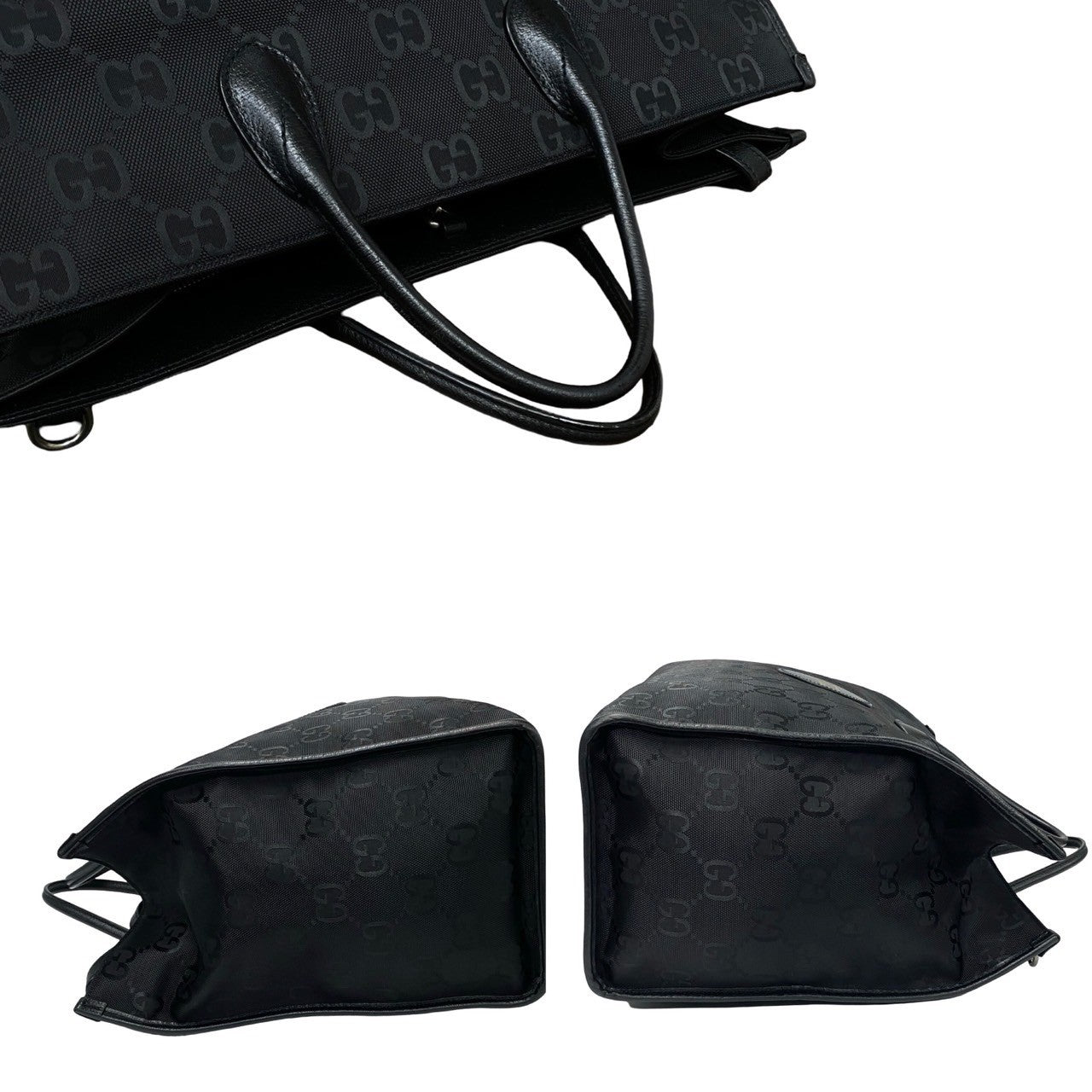 GUCCI Shoulder Bag Nylon black off the grit