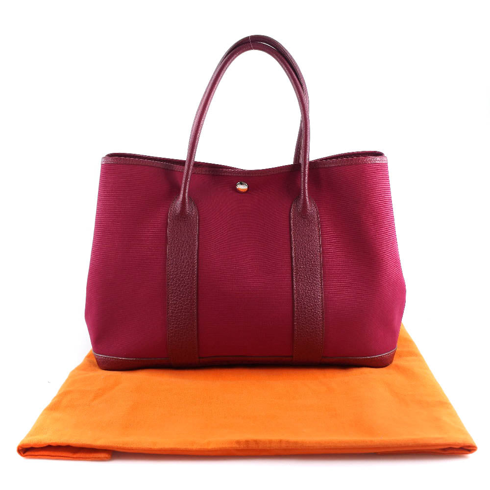 HERMES Handbag Towar Officier Red Garden party PM Women Used