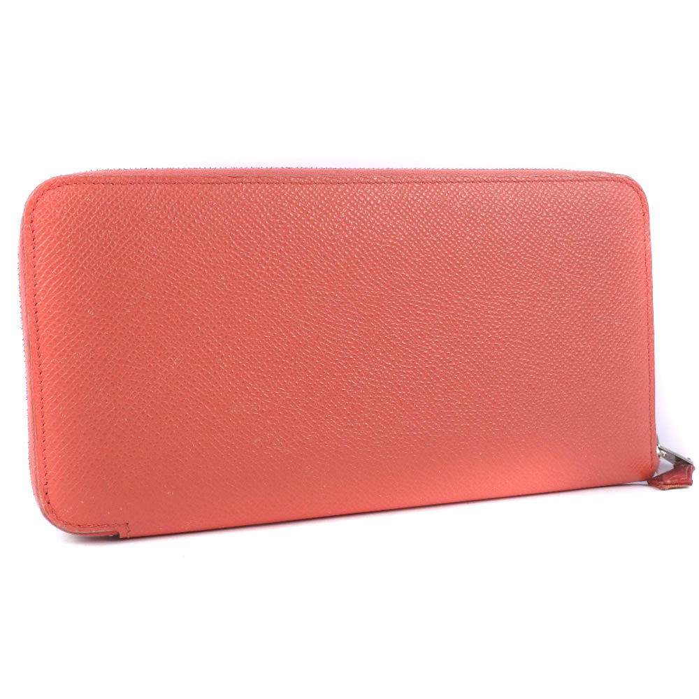 HERMES Long Wallet Purse Epsom pink Azap Silk in Long Women Used