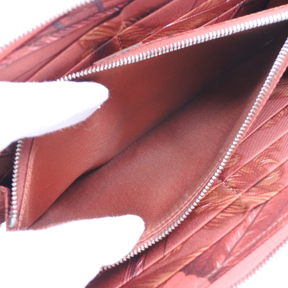 HERMES Long Wallet Purse Epsom pink Azap Silk in Long Women Used