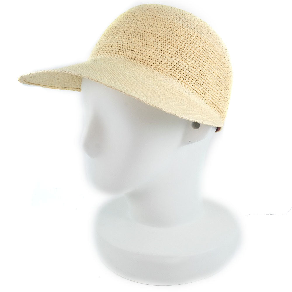 HERMES Other hats 191028N 1858 straw beige Straw hat Women 58 Used