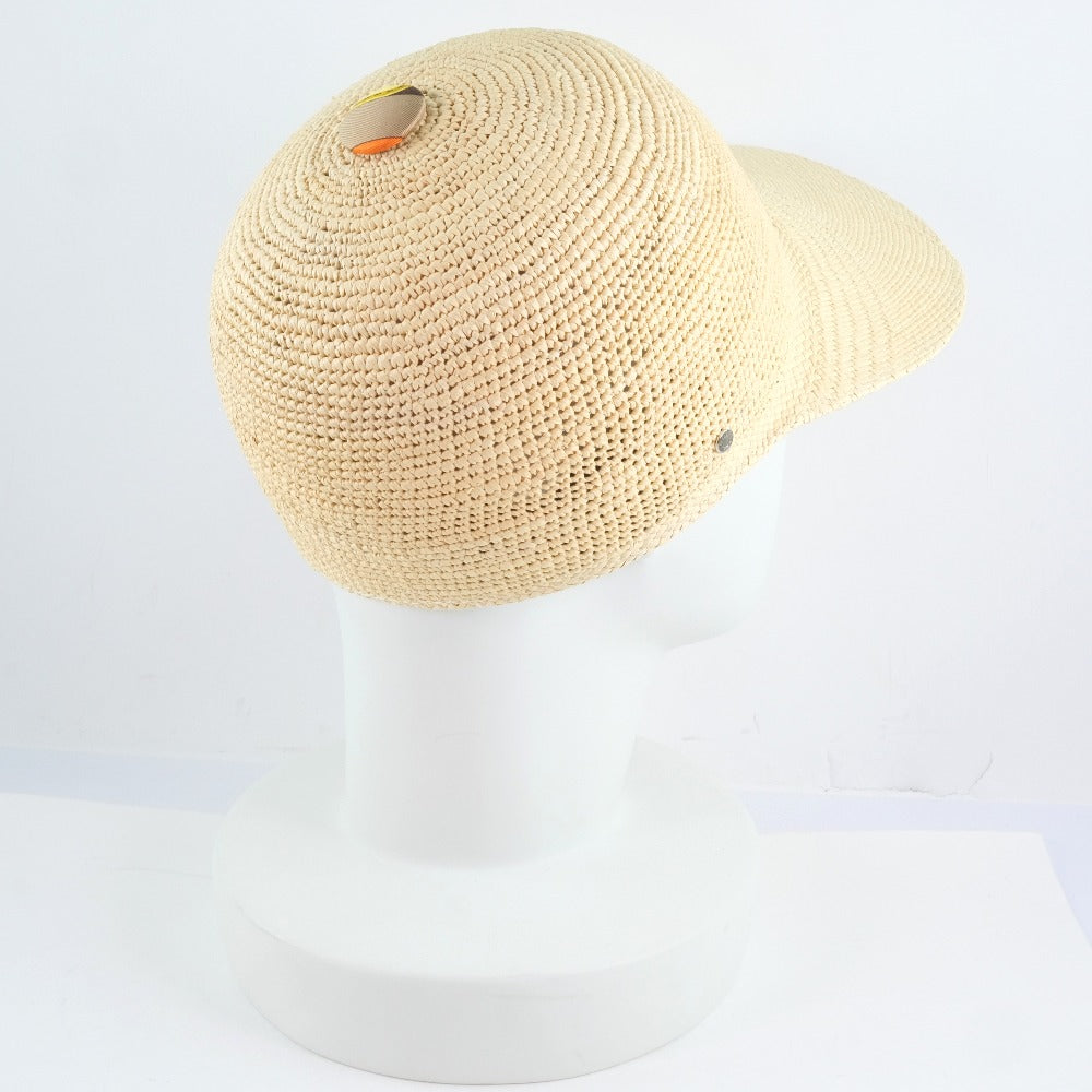 HERMES Other hats 191028N 1858 straw beige Straw hat Women 58 Used