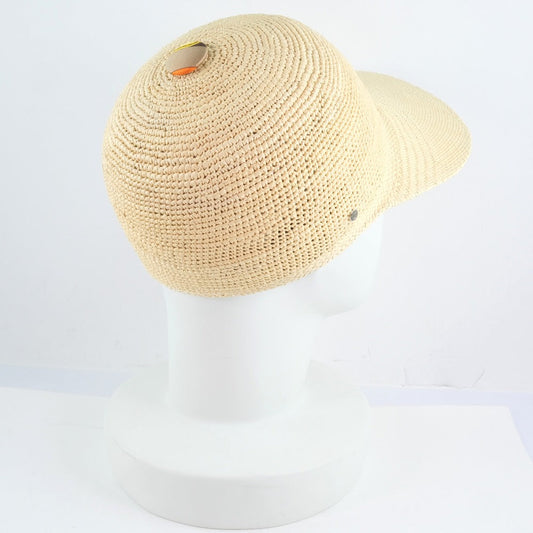 HERMES Other hats 191028N 1858 straw beige Straw hat Women 58 Used