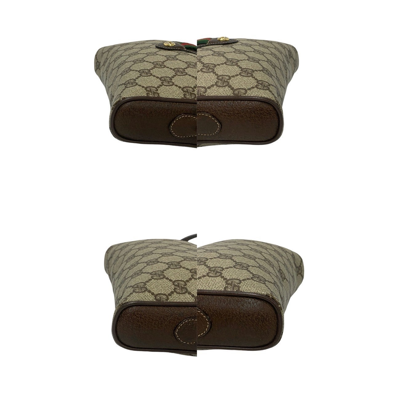 GUCCI Shoulder Bag leather Brown Sherry line