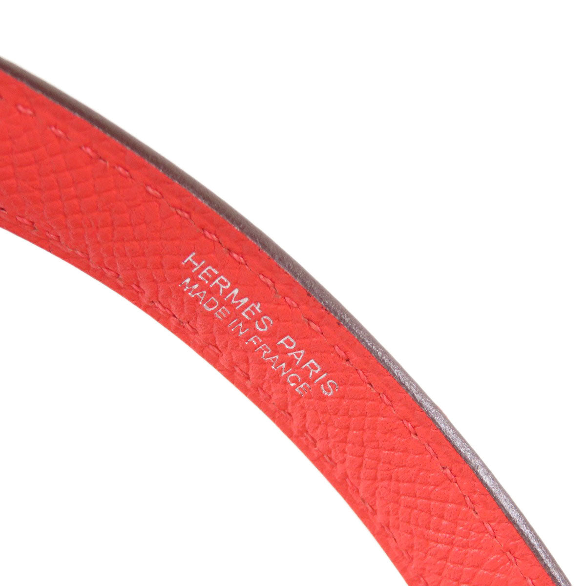 HERMES Handbag Epsom Red Bolide 27 SilverMetal