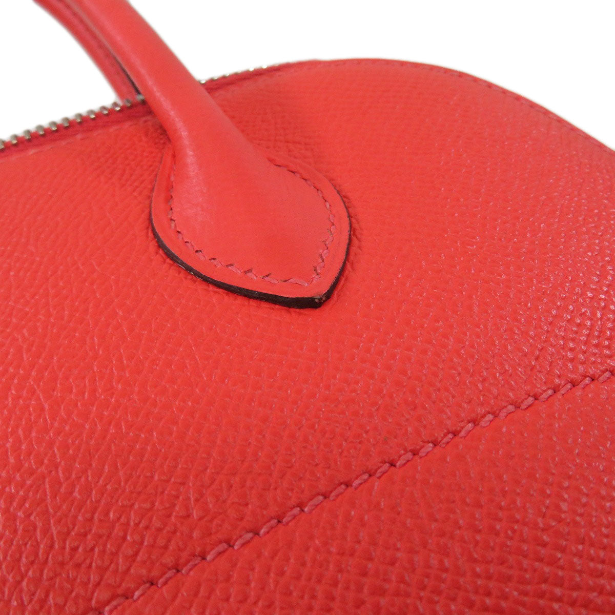 HERMES Handbag Epsom Red Bolide 27 SilverMetal