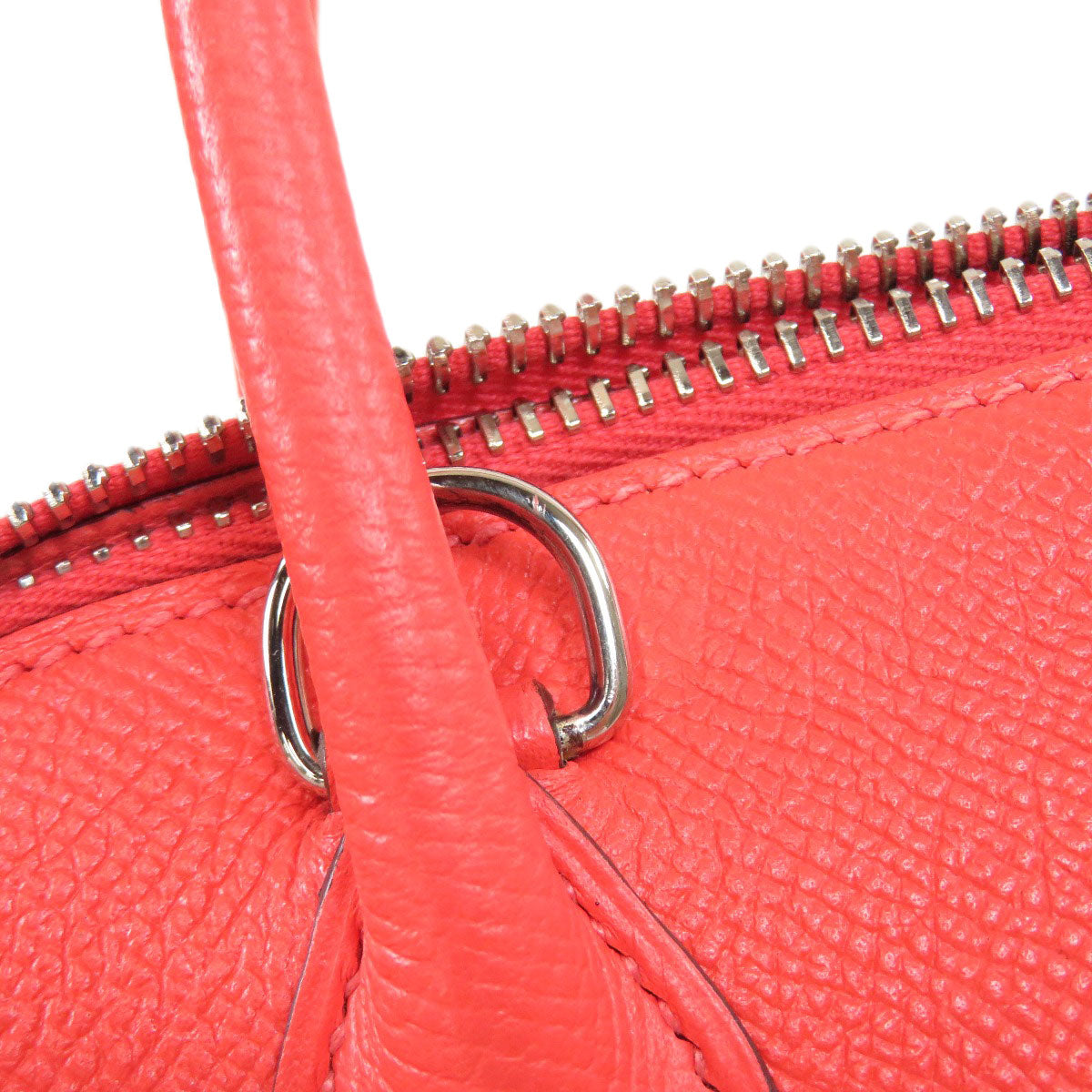 HERMES Handbag Epsom Red Bolide 27 SilverMetal
