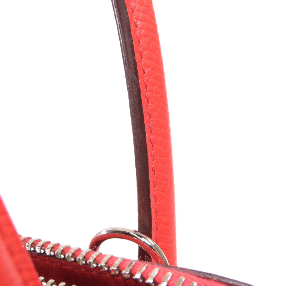 HERMES Handbag Epsom Red Bolide 27 SilverMetal