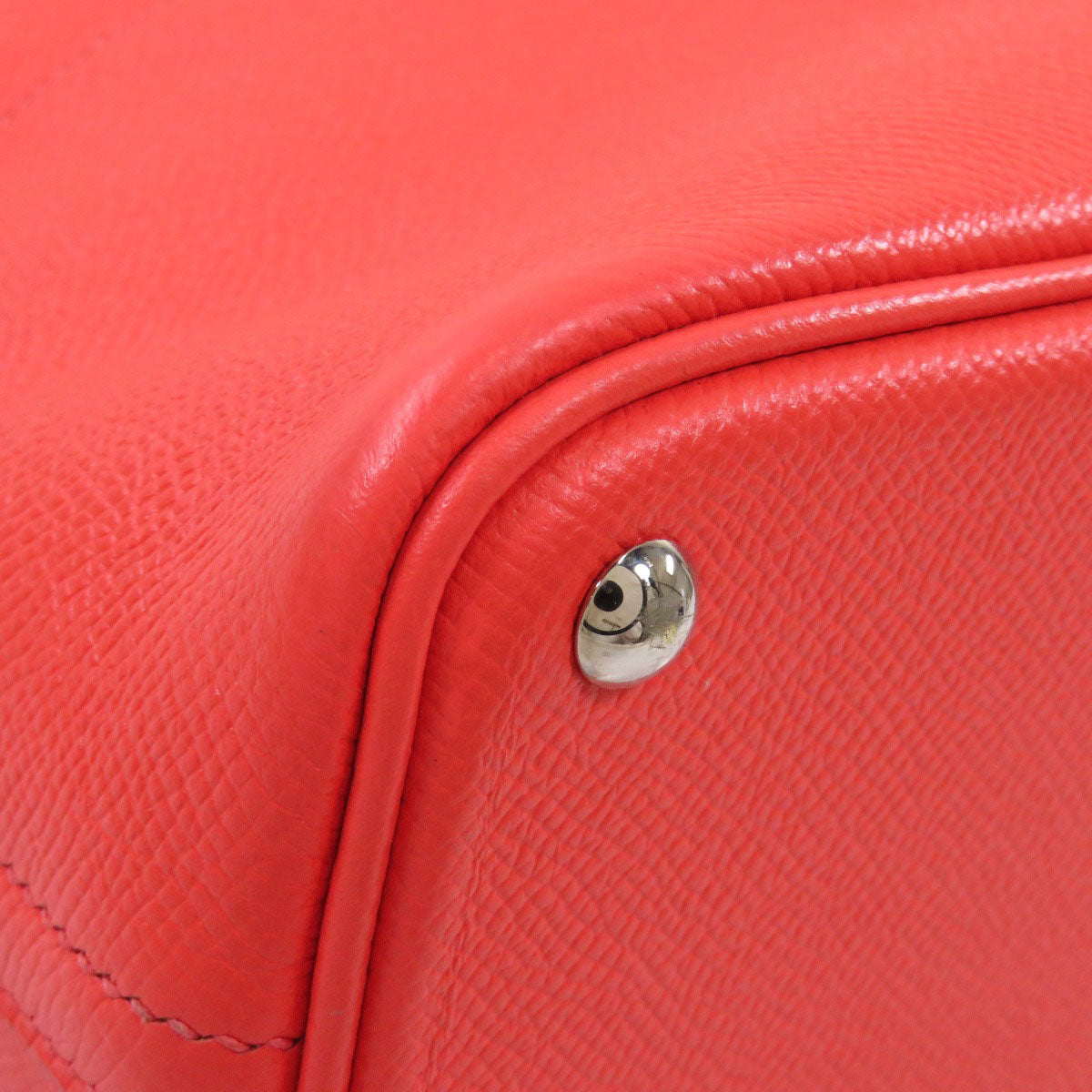 HERMES Handbag Epsom Red Bolide 27 SilverMetal