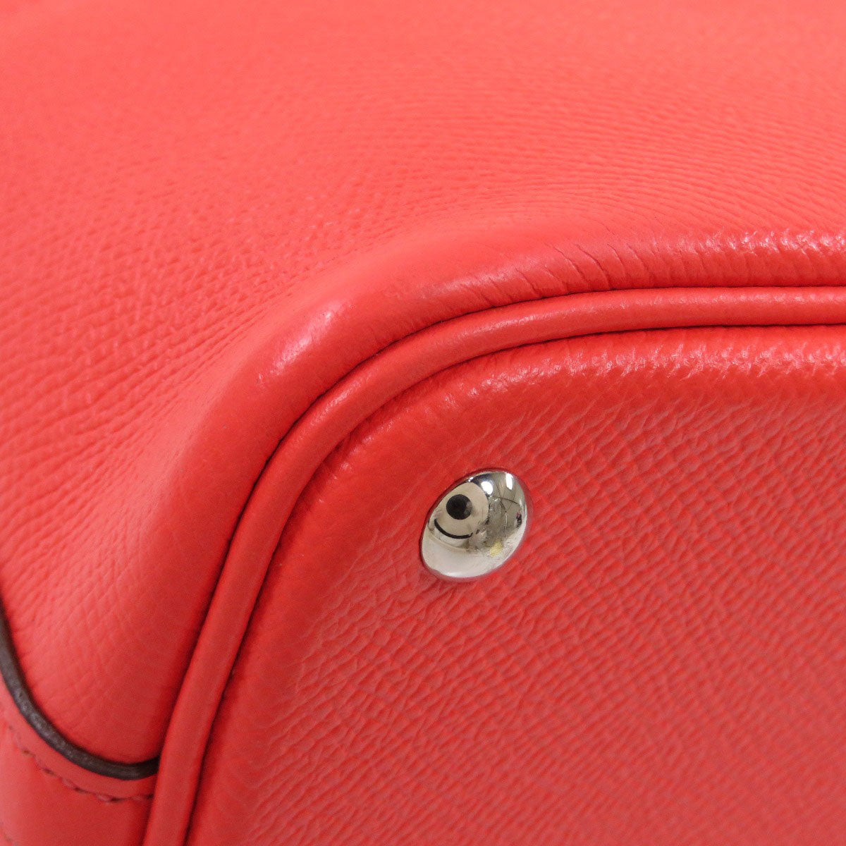 HERMES Handbag Epsom Red Bolide 27 SilverMetal