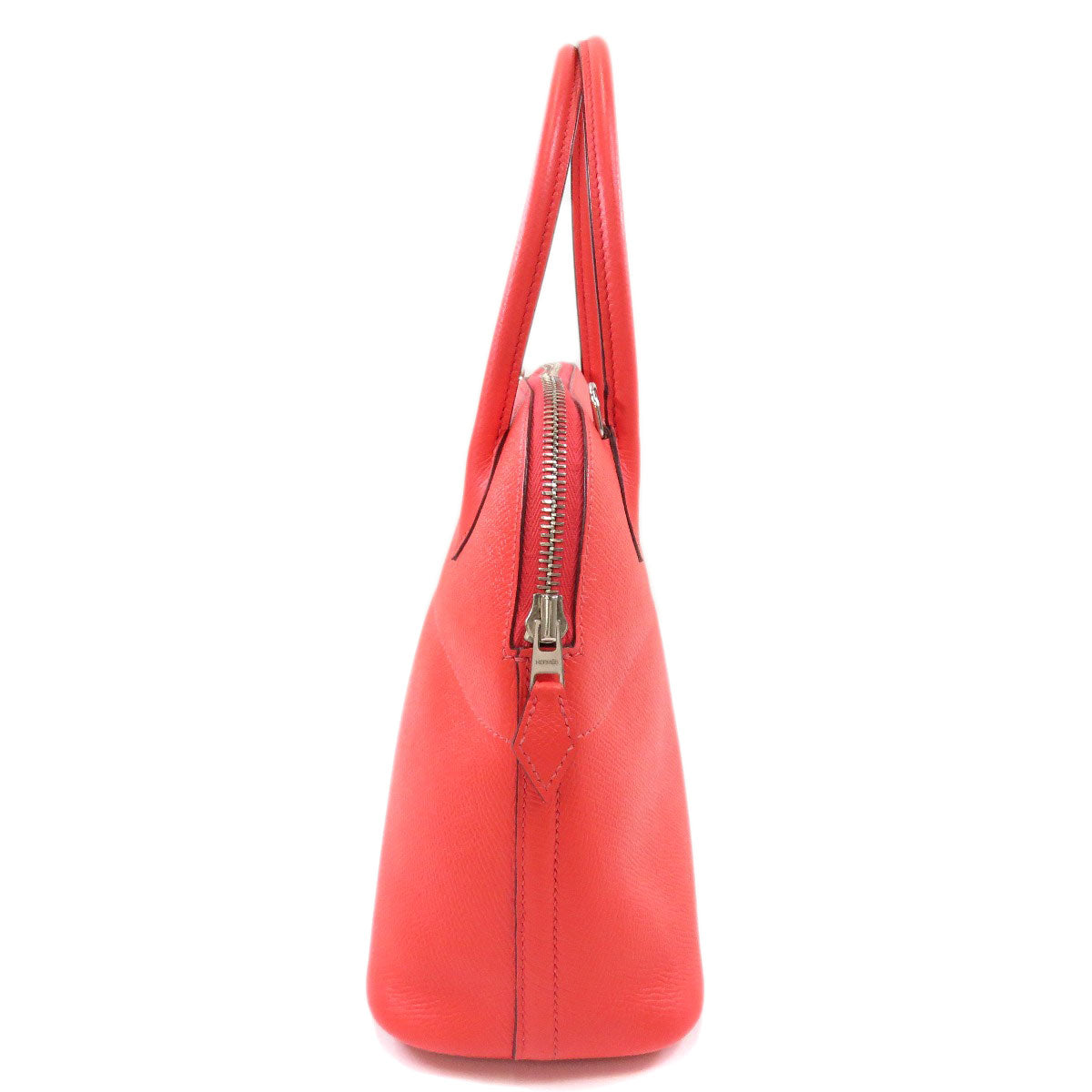HERMES Handbag Epsom Red Bolide 27 SilverMetal