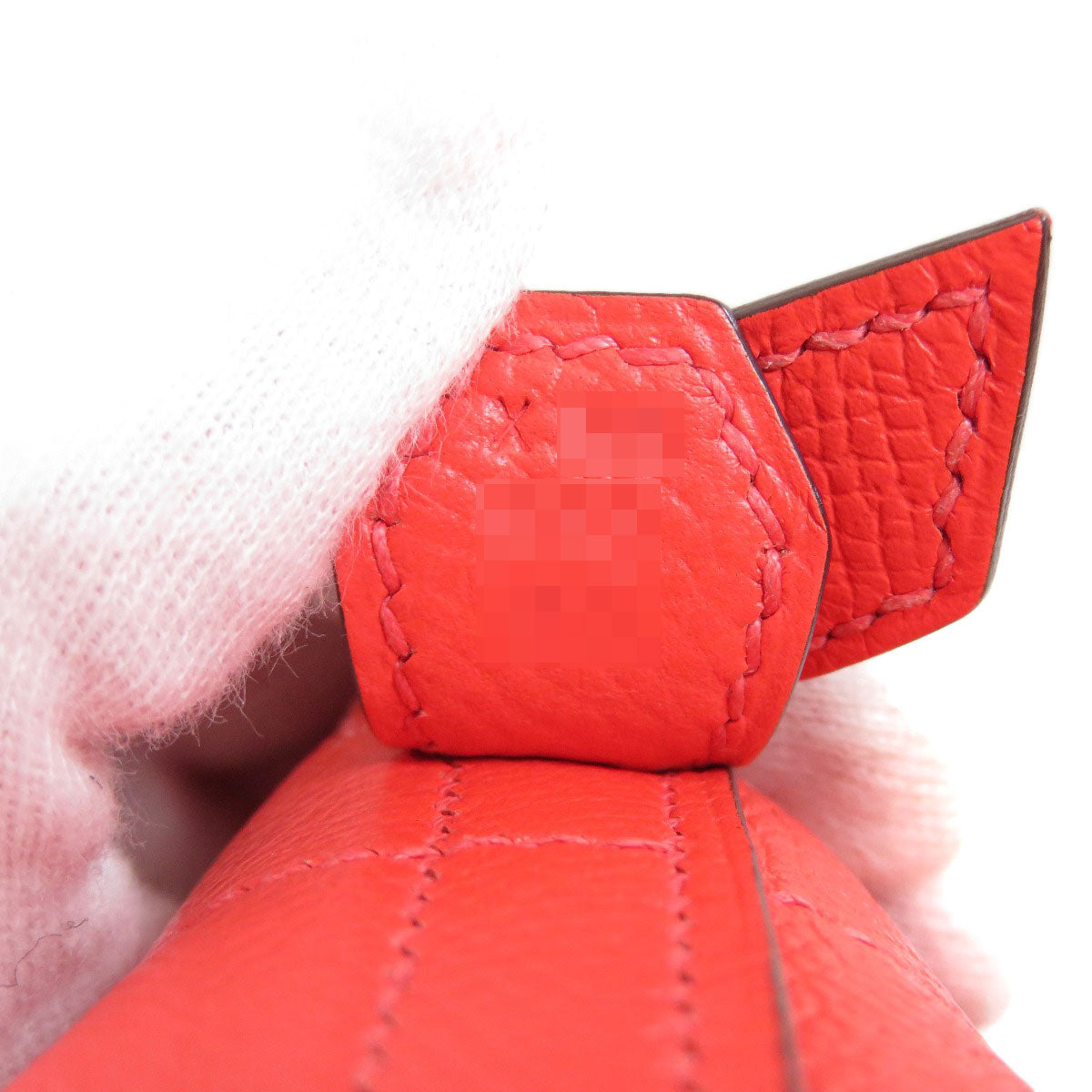 HERMES Handbag Epsom Red Bolide 27 SilverMetal