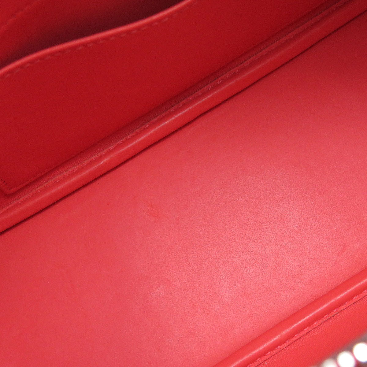 HERMES Handbag Epsom Red Bolide 27 SilverMetal