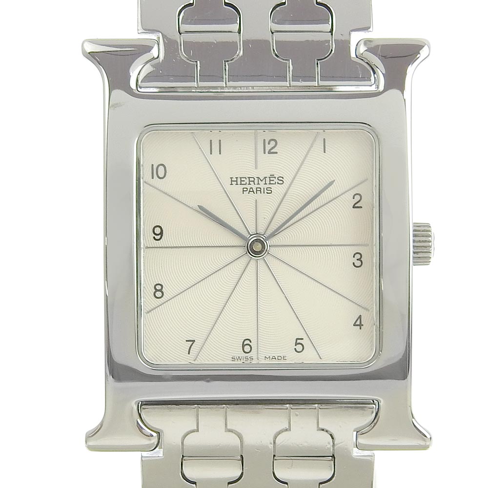 HERMES Watches Quartz HH1.510 Stainless Steel Silver H watch Silver dial Women Used