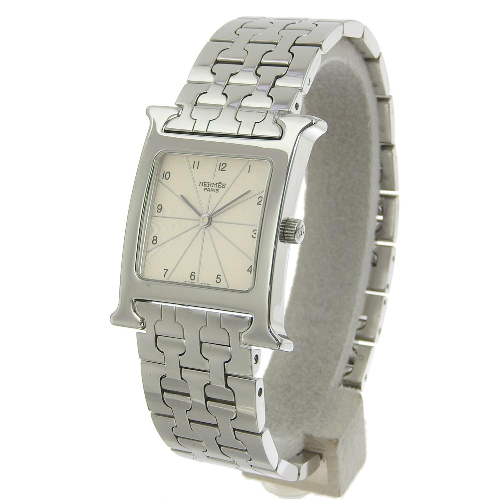 HERMES Watches Quartz HH1.510 Stainless Steel Silver H watch Silver dial Women Used