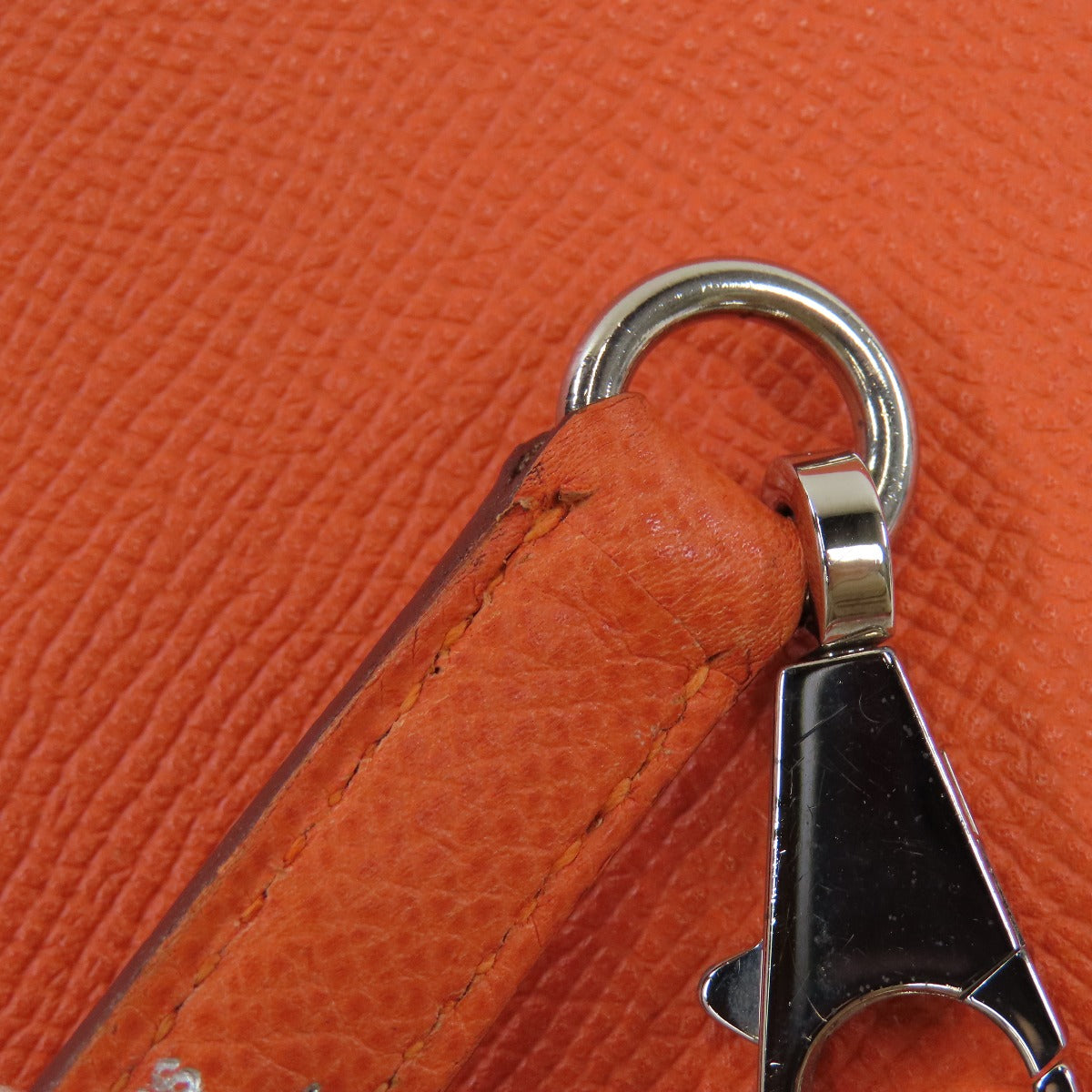 HERMES Handbag Epsom Orange Bolide 27 Orange SilverMetal